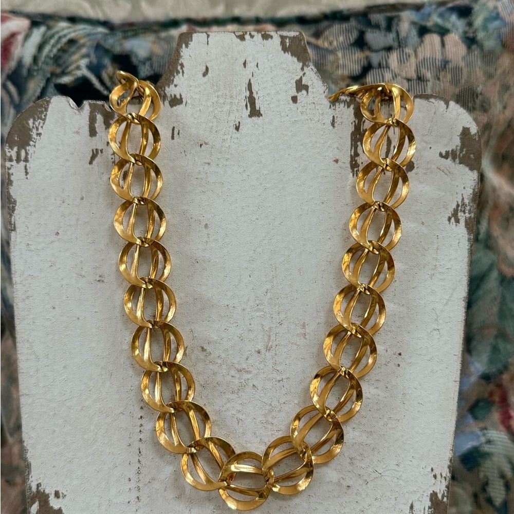 Vintage Napier Gold Link Necklace - Picture 4 of 9